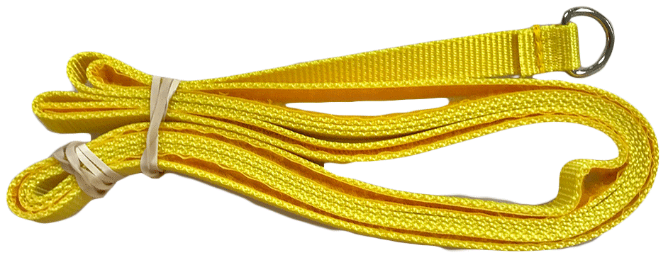 Web strap with sewing buckle for heavy duty use