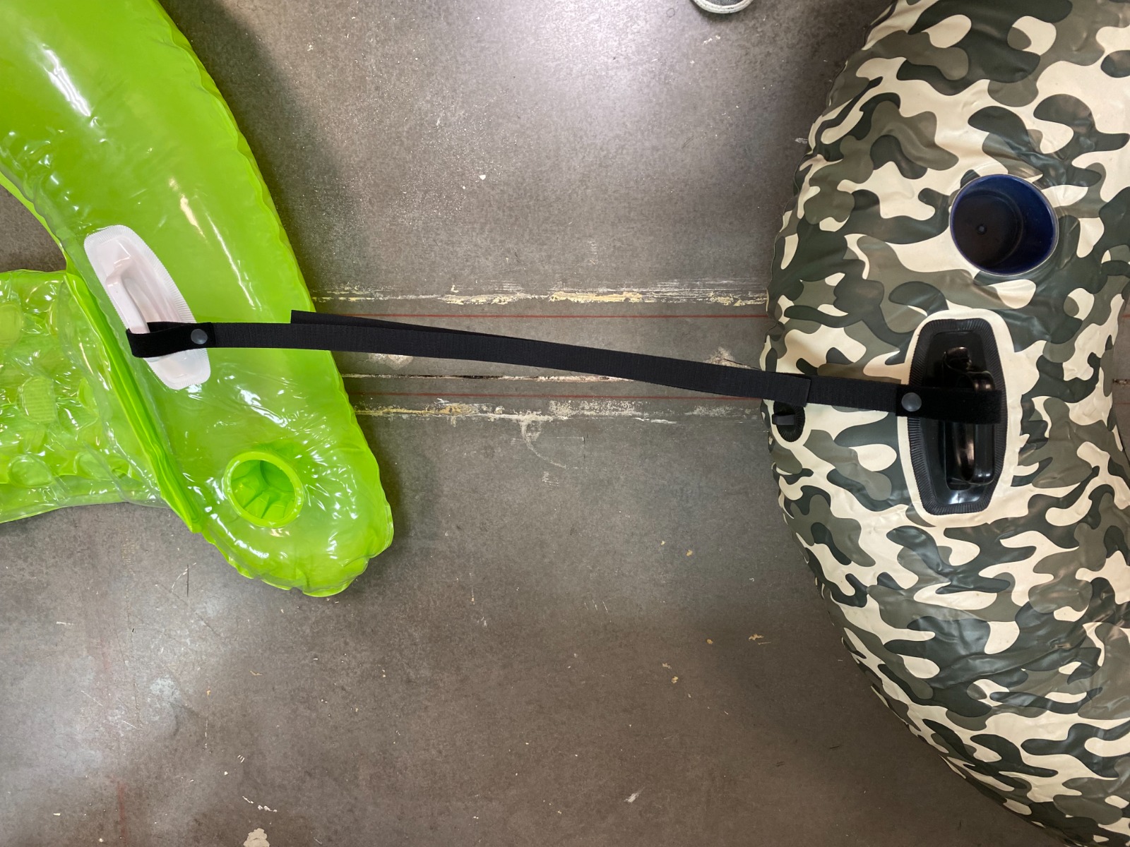 hook and loop straps for tubing