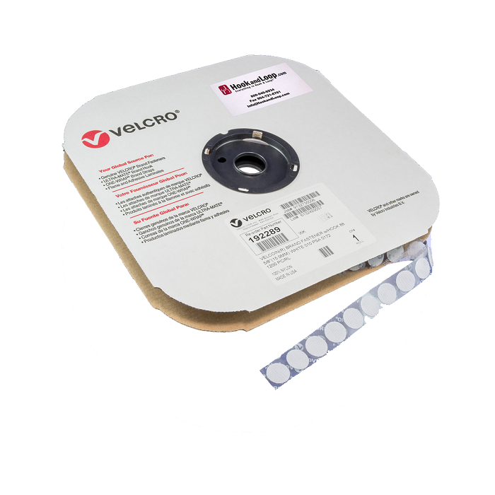 5/8" - VELCRO® brand Hook VELCOIN® - White 192289