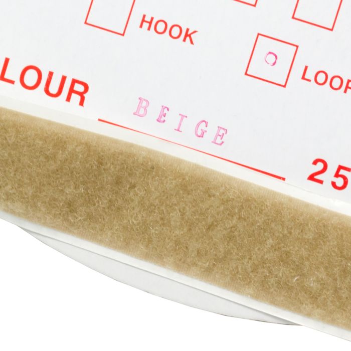 5/8" - DuraGrip brand Peel & Stick Loop: Rubber - Beige DG58BGLR
