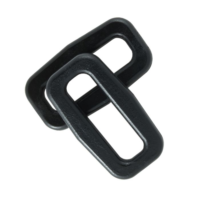 3/4" - DuraGrip brand Plastic Rectangular Rings - Black BN401-0075-BLAC