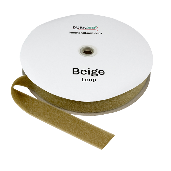 1.5" - DuraGrip Brand Sew-On Loop - Beige DG15BGLS