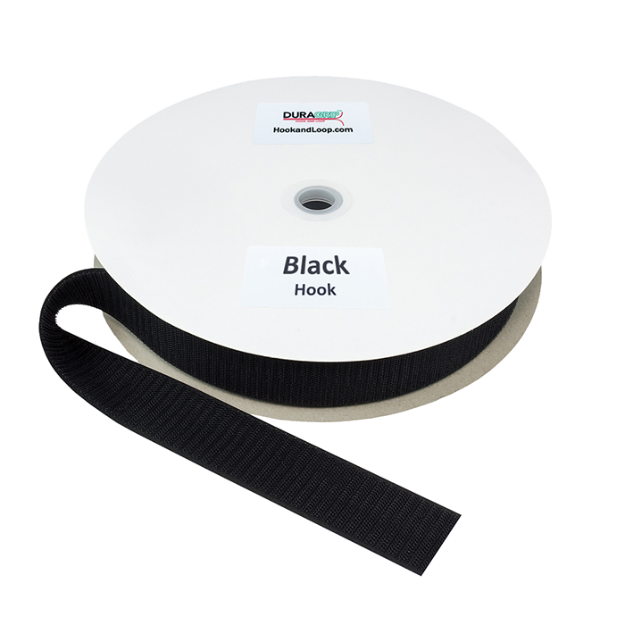 1.5" - DuraGrip Brand Sew-On Hook - Black DG15BLHS