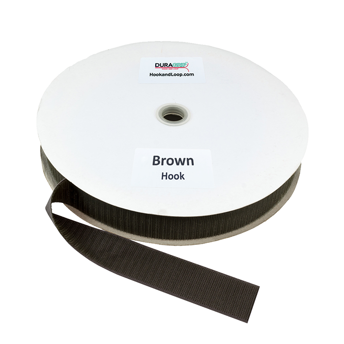 1.5" - DuraGrip Brand Sew-On Hook - Brown DG15BRHS