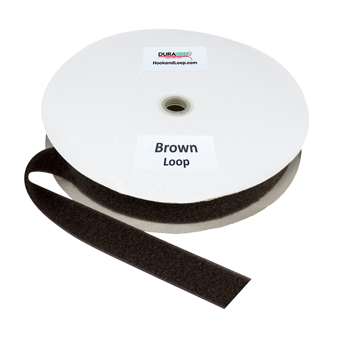 1.5" - DuraGrip Brand Sew-On Loop - Brown DG15BRLS