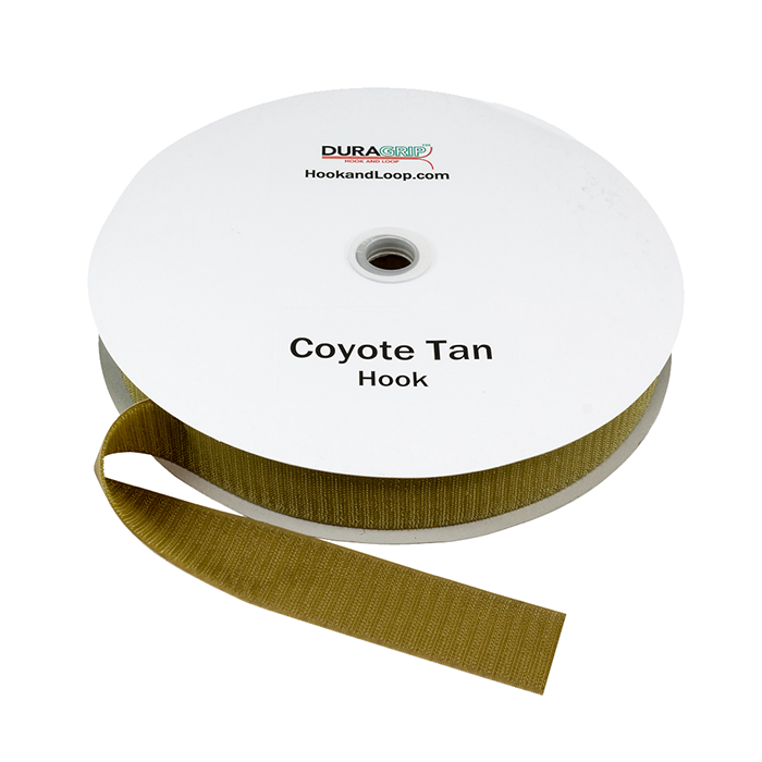 1.5" - DuraGrip Brand Sew-On Hook - Coyote Tan DG15CTHS
