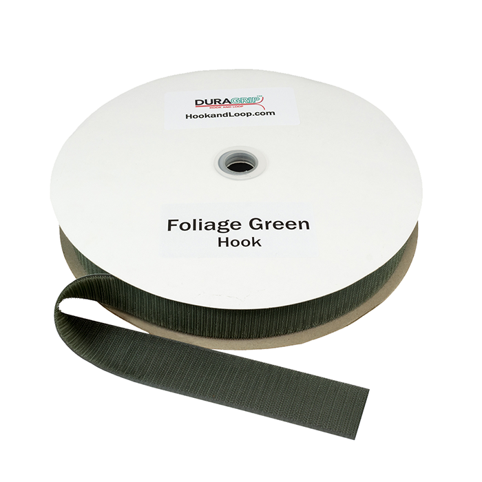 1.5" - DuraGrip Brand Sew-On Hook - Foliage Green DG15FGHS