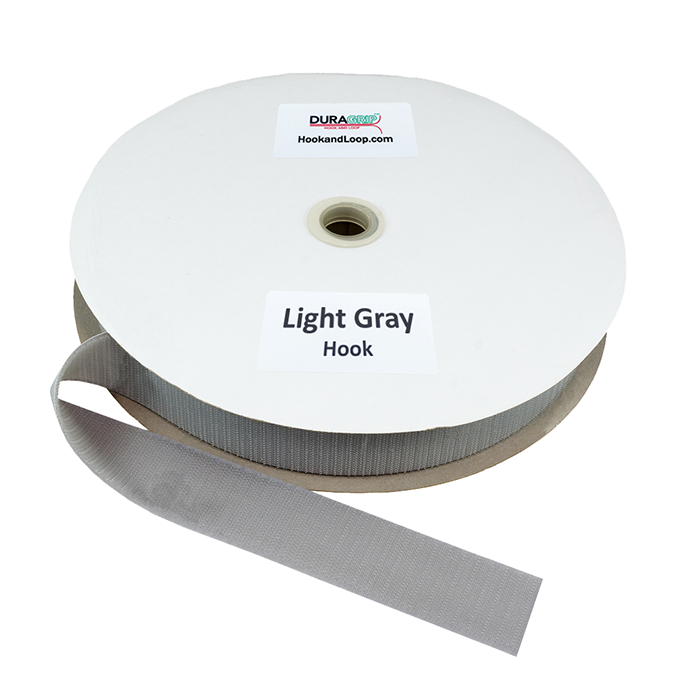 1.5" - DuraGrip Brand Sew-On Hook - Light Gray DG15LGHS