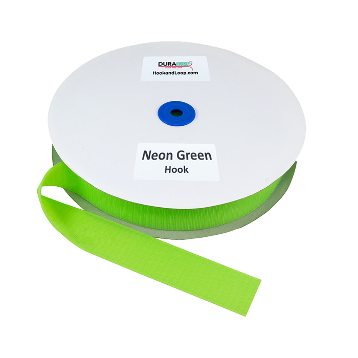 1.5" - DuraGrip Brand Sew-On Hook - Neon Green DG15NGHS