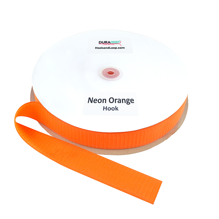 1.5" - DuraGrip Brand Sew-On Hook - Neon Orange DG15NOHS