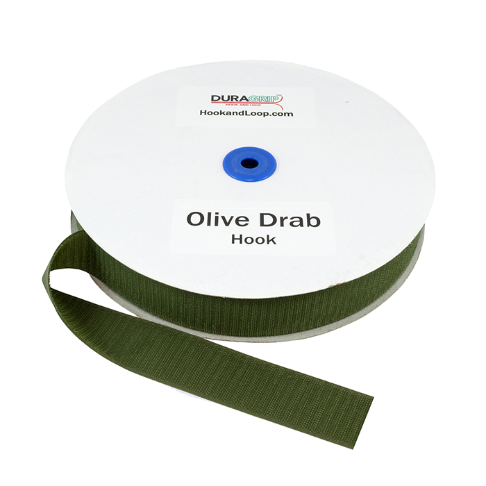 1.5" - DuraGrip Brand Sew-On Hook - Olive Drab DG15ODHS