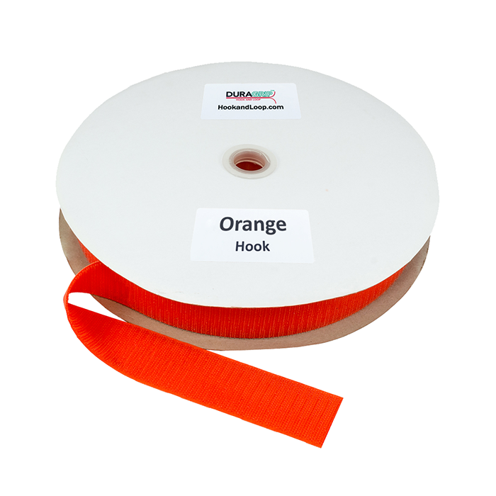 1.5" - DuraGrip Brand Sew-On Hook - Orange DG15ORHS