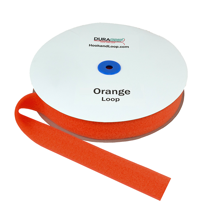 1.5" - DuraGrip Brand Sew-On Loop - Orange DG15ORLS