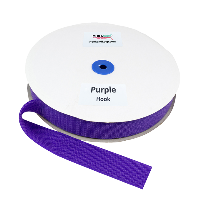 1.5" - DuraGrip brand Sew-On Hook - Purple DG15PUHS
