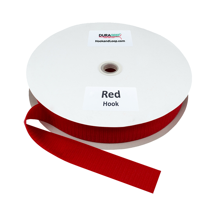 1.5" - DuraGrip brand Sew-On Hook - Red DG15RDHS