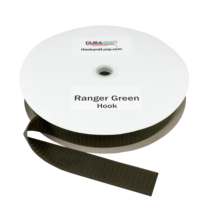 1.5" - DuraGrip brand Sew-On Hook - Ranger Green DG15RGHS