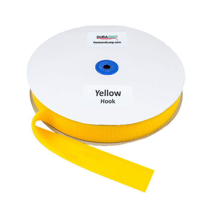 1.5" - DuraGrip brand Sew-On Hook - Yellow DG15YWHS