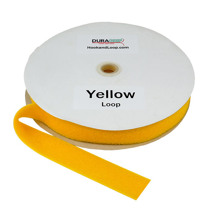 1.5" - DuraGrip brand Sew-On Loop - Yellow DG15YWLS