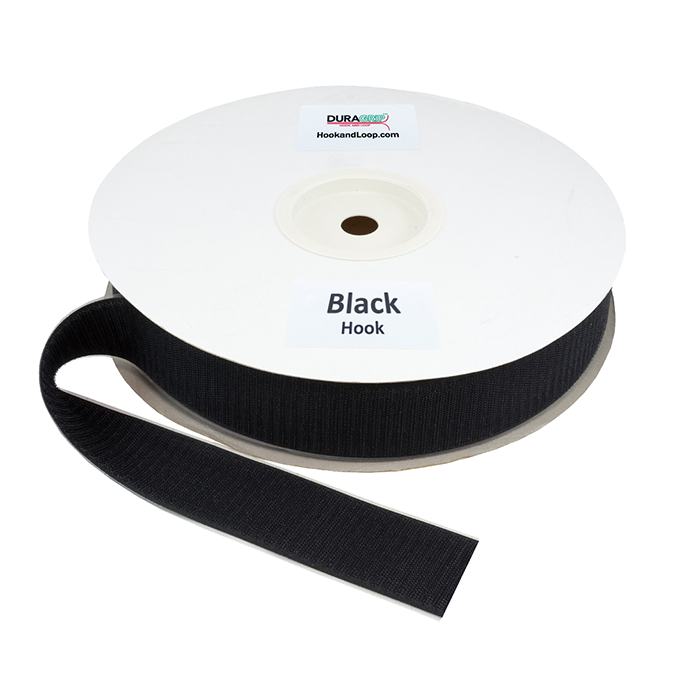 2" - DuraGrip brand Peel & Stick Hook: Rubber - Black DG20BLHR