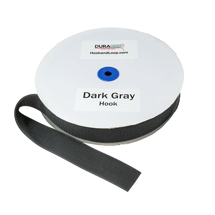 2" - DuraGrip Brand Sew-On Hook - Dark Gray DG20DGHS