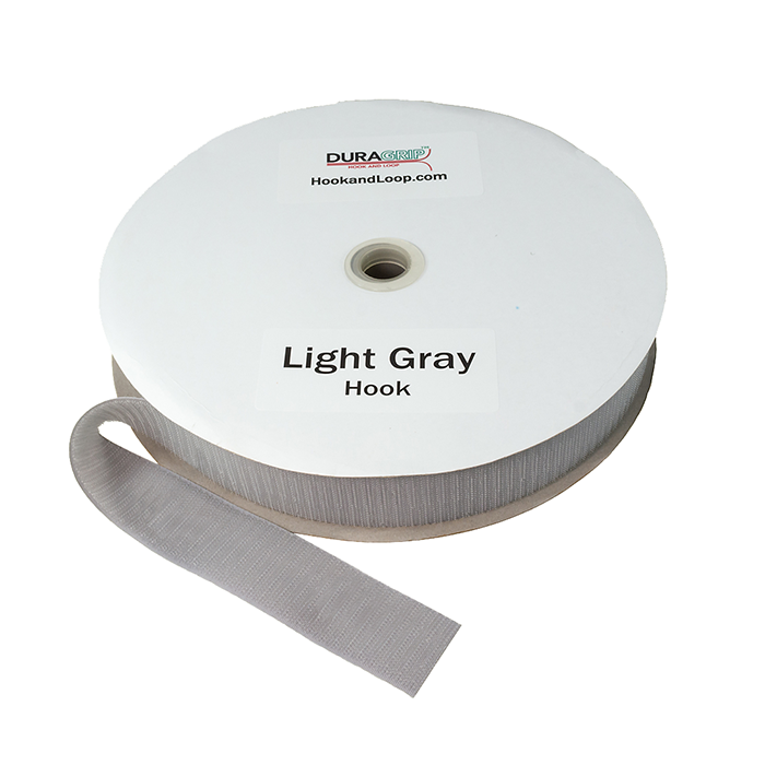 2" - DuraGrip Brand Sew-On Hook - Light Gray DG20LGHS