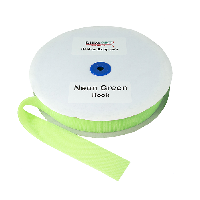 2" - DuraGrip Brand Sew-On Hook - Neon Green DG20NGHS