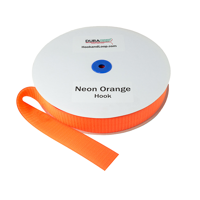 2" - DuraGrip Brand Sew-On Hook - Neon Orange DG20NOHS