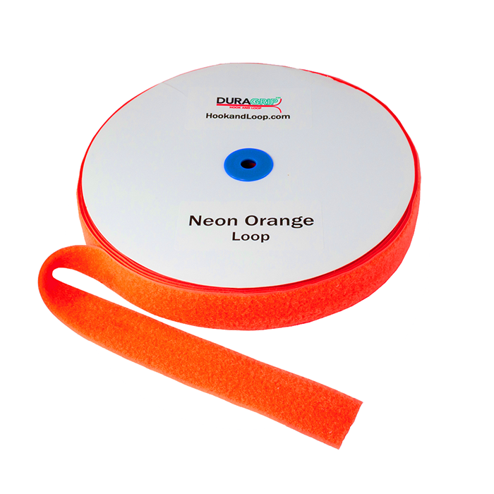 2" - DuraGrip Brand Sew-On Loop - Neon Orange DG20NOLS