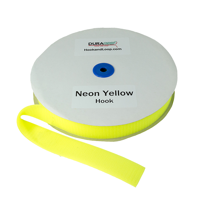 2" - DuraGrip Brand Sew-On Hook - Neon Yellow DG20NYHS