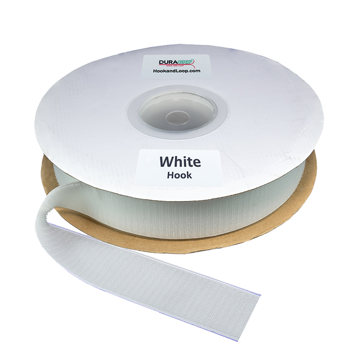 2" - DuraGrip brand Peel & Stick Hook: Rubber - White DG20WHHR