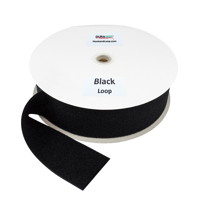 3" - DuraGrip Brand Sew-On Loop - Black DG30BLLS