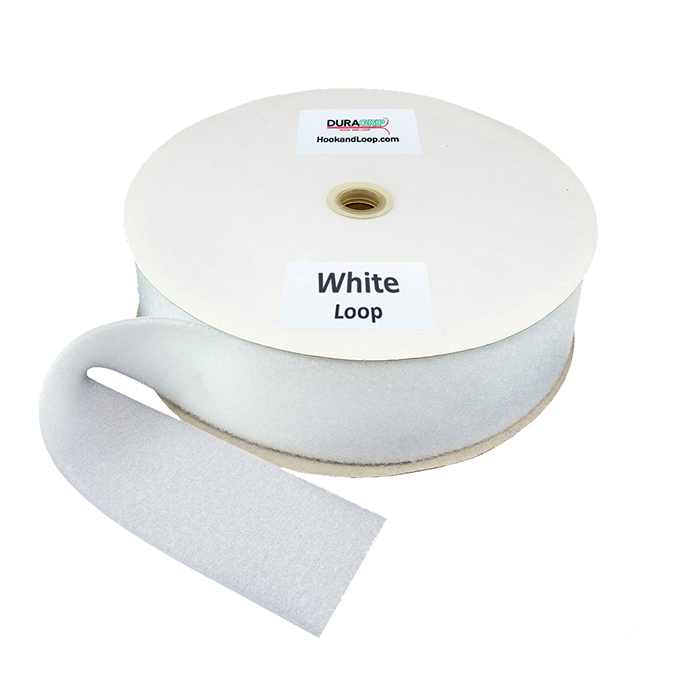3" - DuraGrip brand Sew-On Loop - White DG30WHLS