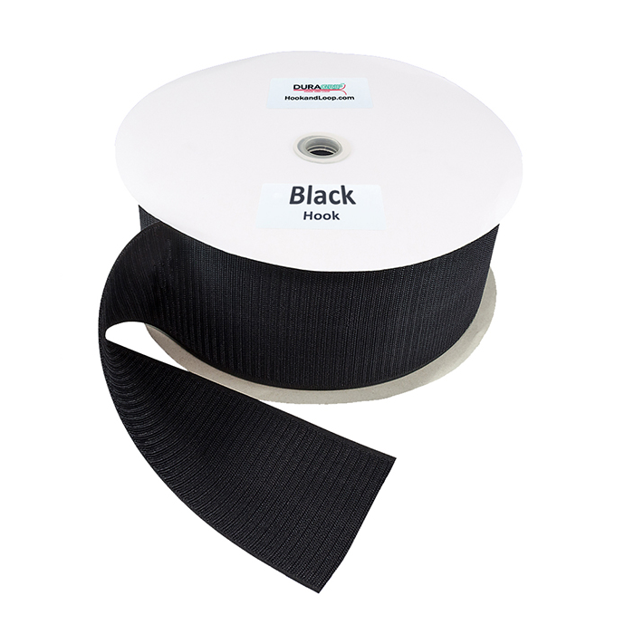 4" - DuraGrip Brand Sew-On Hook - Black DG40BLHS