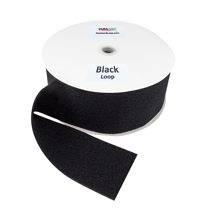 4" - DuraGrip Brand Sew-On Loop - Black DG40BLLS
