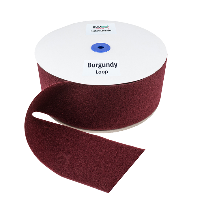 4" - DuraGrip Brand Sew-On Loop - Burgundy DG40BULS