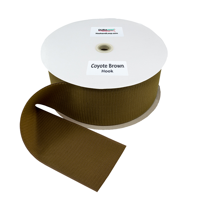4" - DuraGrip Brand Sew-On Hook - Coyote Brown DG40CBHS
