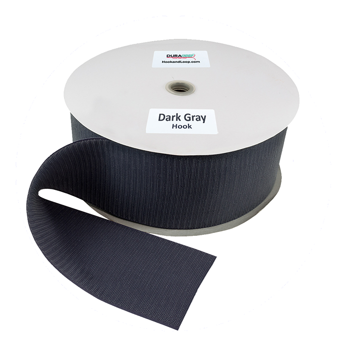 4" - DuraGrip Brand Sew-On Hook - Dark Gray DG40DGHS
