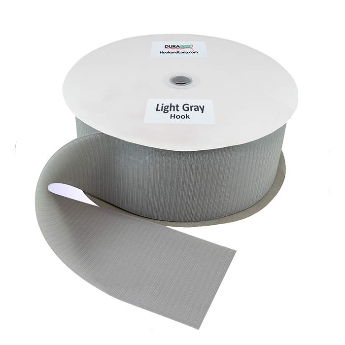 4" - DuraGrip Brand Sew-On Hook - Light Gray DG40LGHS