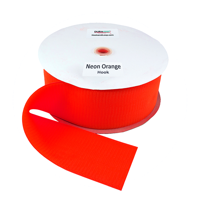 4" - DuraGrip Brand Sew-On Hook - Neon Orange DG40NOHS