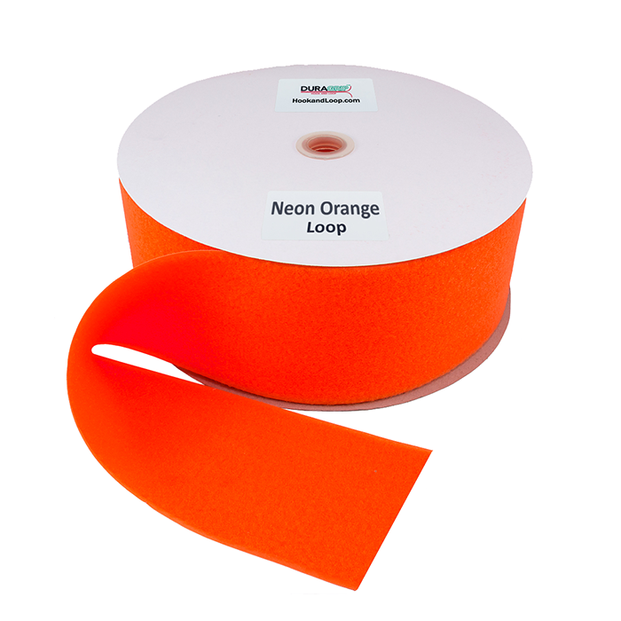 4" - DuraGrip Brand Sew-On Loop - Neon Orange DG40NOLS
