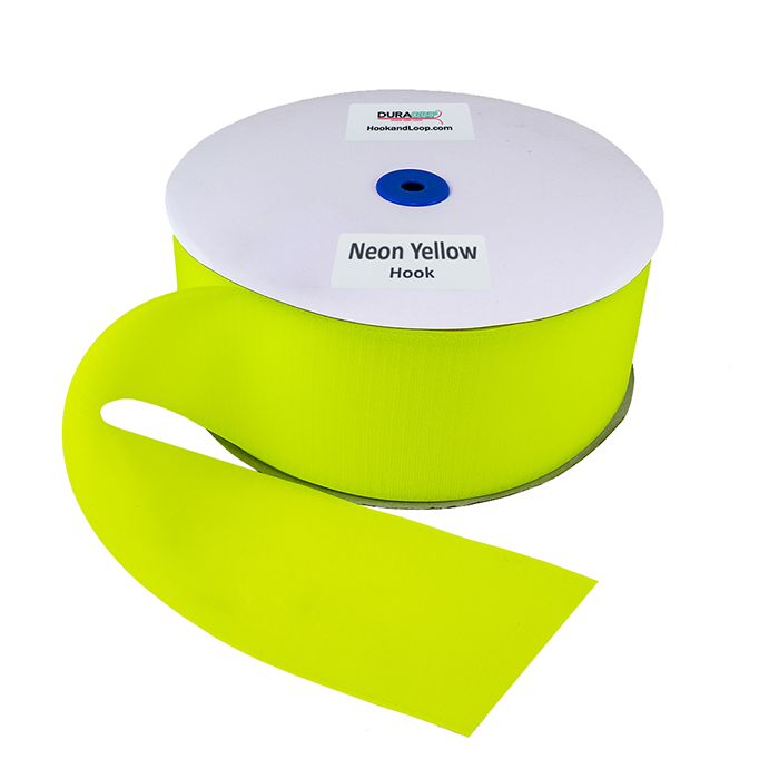 4" - DuraGrip Brand Sew-On Hook - Neon Yellow DG40NYHS