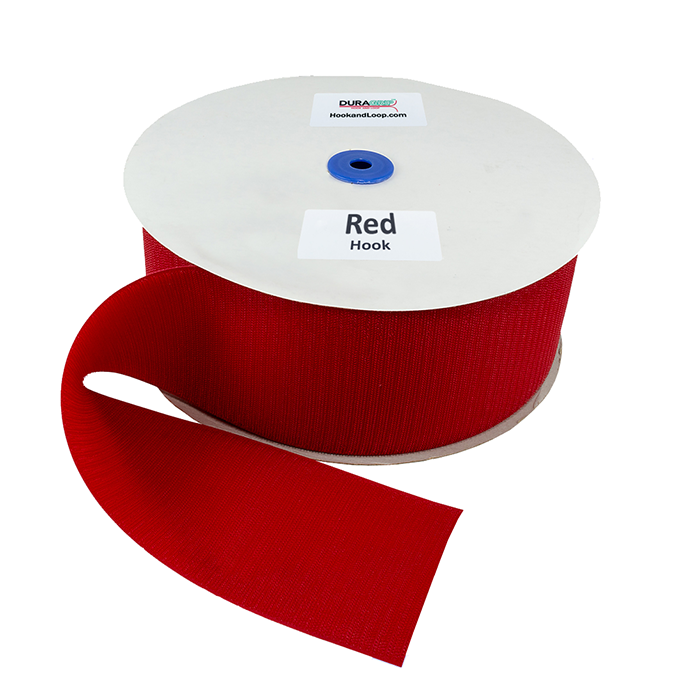 4" - DuraGrip brand Sew-On Hook - Red DG40RDHS