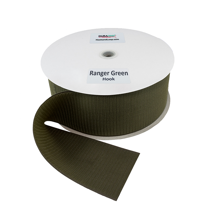 4" - DuraGrip brand Sew-On Hook - Ranger Green DG40RGHS