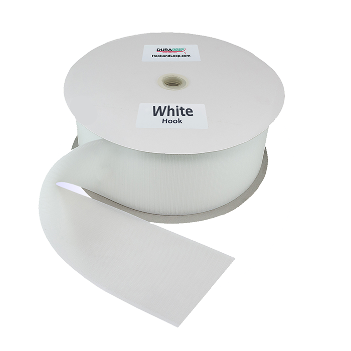 4" - DuraGrip brand Sew-On Hook - White DG40WHHS