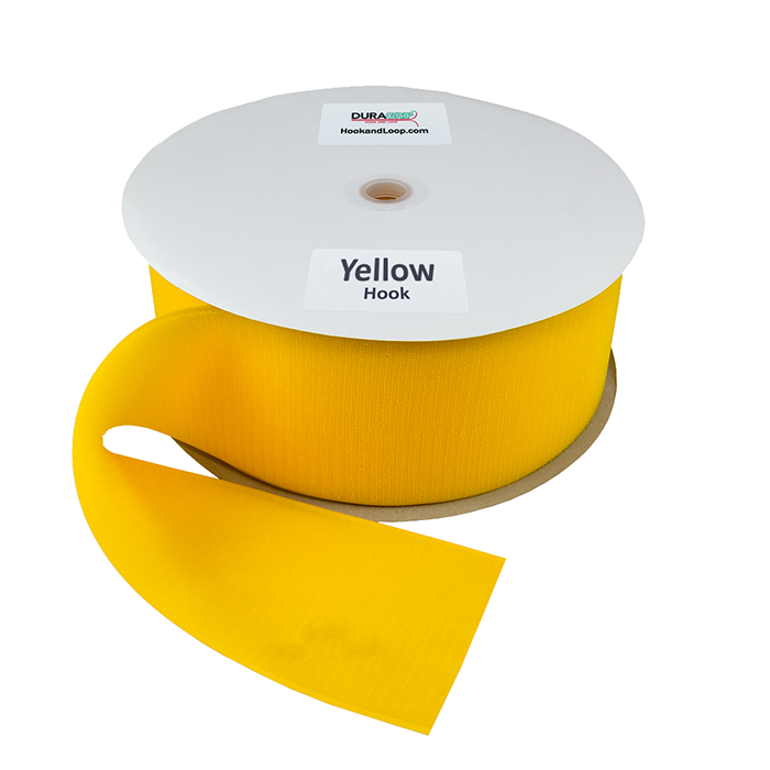 4" - DuraGrip brand Sew-On Hook - Yellow DG40YWHS