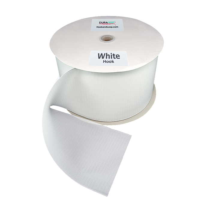 5" - DuraGrip brand Sew-On Hook - White DG50WHHS