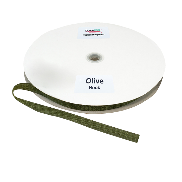 5/8" - DuraGrip Brand Sew-On Hook - Olive Drab DG58ODHS