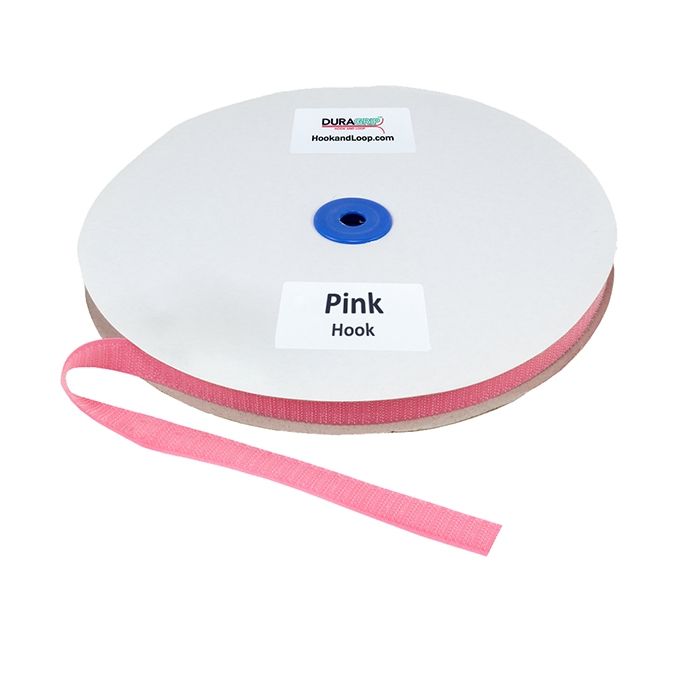 5/8" - DuraGrip Brand Sew-On Hook - Pink DG58PKHS