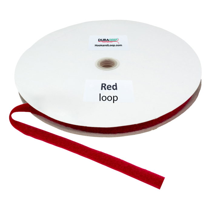 5/8" DuraGrip brand Sew-On Loop - Red DG58RDLS
