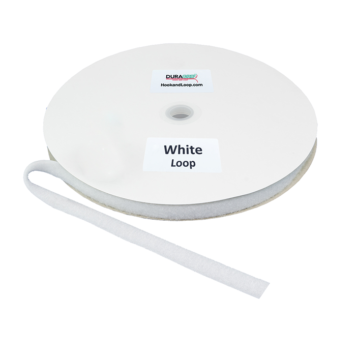 5/8" DuraGrip brand Sew-On Loop - White DG58WHLS